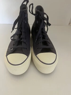 Plataforma elevadora Converse Chuck Taylor All Star cuero azul ceniza talla 6 para mujer Foto 1 de 4