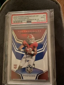 2020 tua tagovailoa panini Chronicles DP Ltd Phenom Mirror Blue PSA 9 - Bild 1 von 2