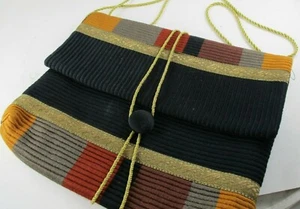 VINTAGE DESIGNER GWEN JACKSON CLUTCH HANDTASCHE MIT SCHULTERSTERN - Bild 1 von 8