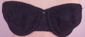 Vintage Carnival 101 Black Strapless Underwired T Shirt Bra Size 32 B (2) - Picture 1 of 15