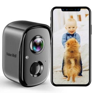 Wireless Indoor Security Cameras,1080P Battery Powered Outdoor AI Motion Dete... - Picture 1 of 6