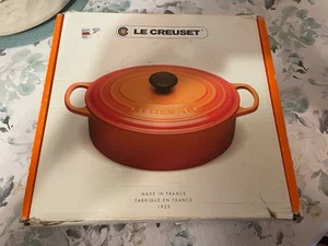Le Creuset Enameled Cast Iron 5 Quart Oval French Oven Turquoise - Picture 1 of 13