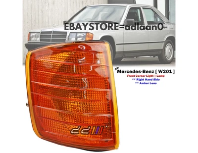 Front Right Amber Corner Light Lamp For Mercedes-Benz W201 190E 190D 1982-1993 Foto 1 de 4