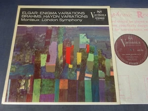 ED1 ELGAR ENIGMA VARIATIONS, BRAHMS: HAYDN VARIATIONS LP, Monteux, RCA VICS 1107 - Picture 1 of 4