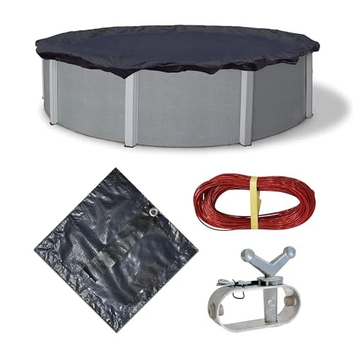 Dirt Defender Round Above-Ground Winter Swimming Pool Cover 21 28 30 Ft
