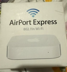 Apple Airport Express A1392 MC414B/A Router WiFi AirPlay 2 - w pudełku / kompletny - Zdjęcie 1 z 8