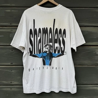 Vintage 1991 Garth Brooks Shameless Ropin’ the Wind Tour Single Stitch T-Shirt - Image 1 of 4