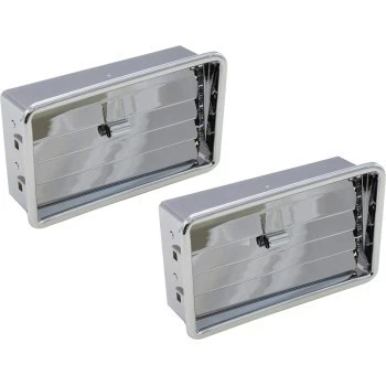 Par de rejillas de ventilación inferiores cromadas para Honda Goldwing GL1800 52-642 2001-2012 Foto 1 de 1