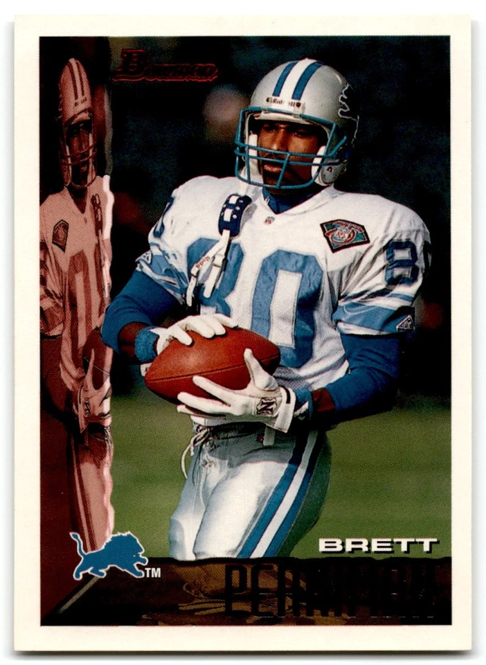 1995 Bowman Brett Perriman Detroit Lions #176 - Image 1 of 2