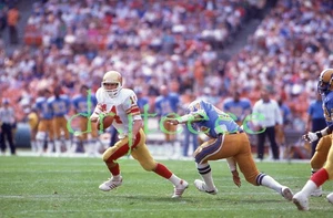 1983 USFL Chuck Fusina BALTIMORE STARS - 35mm Football Slide - Picture 1 of 1
