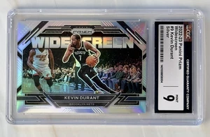 2022-23 Panini Prizm Kevin Durant Widescreen Silver Prizm #9 Brooklyn Nets CGC 9 - Picture 1 of 2