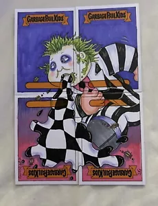 GPK Sketch Card 1/1 & Joe Simko Autograph Beetle Jace W/ 2 Messed Michael Cards - Picture 1 of 16