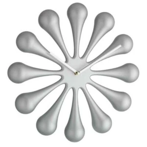 TFA Astro Wall Clock, Silver Matt, 35cm - Picture 1 of 1