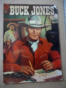 BUCK JONES - 1954 - DELL COMICS - FOUR COLOR #589 - VERY GOOD - Photo 1/4