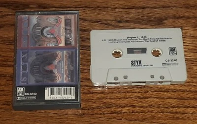 Styx Paradise Theater Cassette TAPE A&M Records CLASSIC ROCK ALBUM  - Image 1 of 2