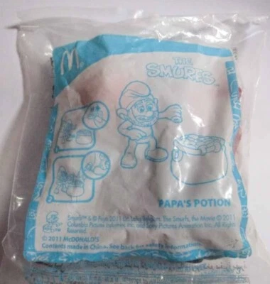 McDONALDS The Smurfs Movie PAPA'S POTION Happy Toy MINT 2011 Malaysia Sealed - Image 1 of 4