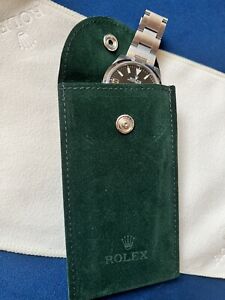 New authentic Rolex watch pouch and New Rolex Cleaning and Polishing Cloth