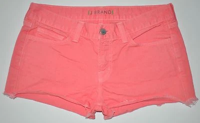Pantalones cortos de jean talla 27 entrepierna 1,5" coral corte 100 % algodón marca J para mujer Foto 1 de 4
