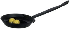Black Pan With Eggs, Dolls House Miniatures, Kitchen Accessory, Cooking Frying
