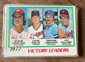 1978 Topps #205 Victory Leaders Carlton, Goltz, Leonard & Palmer - Picture 1 of 1