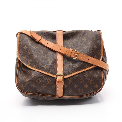 LOUIS VUITTON（LV） Borsa a tracolla Louis Vuitton Saumur 35 M42254 Monogram pelle marrone LV