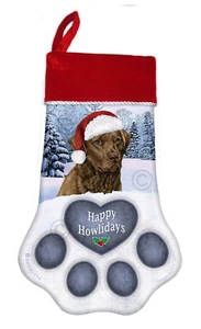 Weihnachtsstrumpf - brauner Chesapeake Bay Retriever - Bild 1 von 1