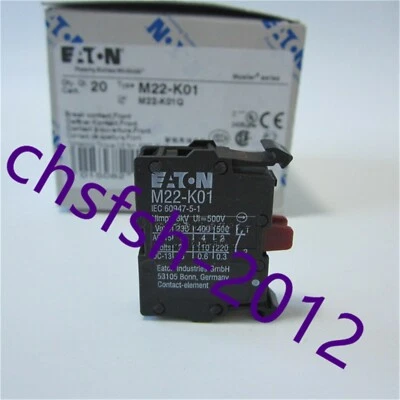1 pcs New EATON M22-K01 Button Auxiliary Contact - Image 1 of 4