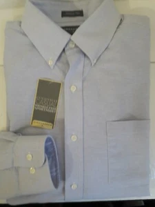 Saddlebred men's L Cotton Blend Broadcloth Lilac Long Sleeve NWT - Picture 1 of 4