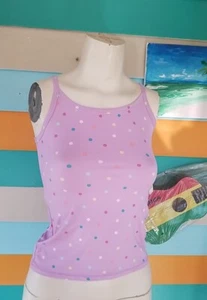 Wonder Nation, Girls Tanktop M 7-8 Purple Shirt Camisa Top Women Polka Dots - Picture 1 of 10