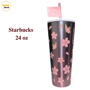 Starbucks 2025 Spring Cherry Blossom Edelstahl Cold Cup 24oz Strohhalm Ombré - Bild 1 von 7