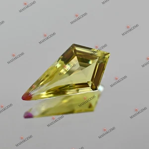 Certified Natural 7.15 Ct Bi-Color Pit-Ambari Sapphire - Spotless Loose Gemstone - Picture 1 of 5