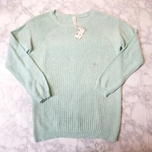 Aeropostale M Pullover mit Zopfmuster Mintgrün Neu Mit Etikett Langarm Rundhals - Bild 1 von 6