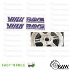 Set Of 4 Purple Rays Volk Racing Wheel Stickers Decals Vinyls Not Work Rota Jdm