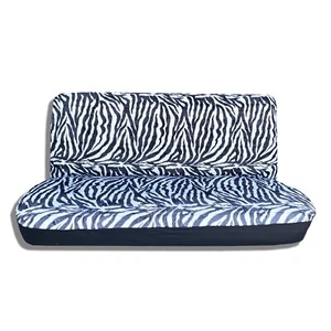 NEW Animal Print Black & White Zebra Mini Truck & Car Bench Seat Cover Universal - Picture 1 of 1