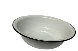 White enamel serving bowl - Picture 1 of 4