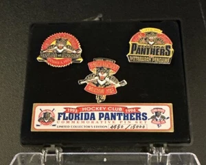 Florida Panthers Inaugural Season LE Numbered Pin Set. Only 15k sold - Picture 1 of 1