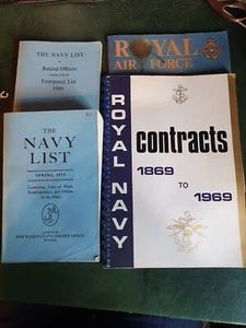 Royal Navy Ephemera 1970s Inc. Navy List + Contracts 1869-1969 Booklet - Picture 1 of 14
