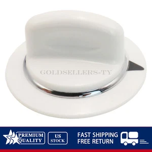 Dryer Timer Control Knob White Fits GE WE01X20374 PS8769912 AP5805160 - Picture 1 of 10