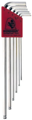 Juego de llaves hexagonales métricas BalldriverX-LNGArm L 6 piezas 1,5 mm-5 mm Briteguard Bondhus17046 Foto 1 de 2