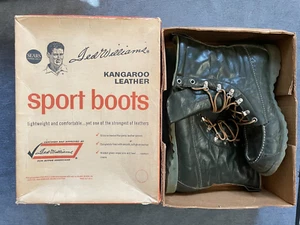 Ted Williams Kangaroo Leather Boots Size 7.5 With Original Box -- Great Shape! - Picture 1 of 10