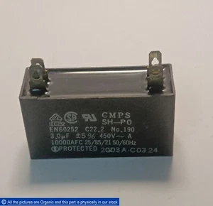 CMPS SH-PO Capacitor 3.0uF 450VAC C22.2 No. 190 Shizuki 10000AFC - Picture 1 of 6