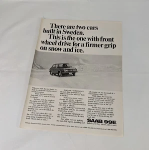 Pubblicità Stampa 1972 Saab 99E Prima di acquistare il loro, guida il nostro. Costruito in Svezia. Pubblicità - Foto 1 di 4