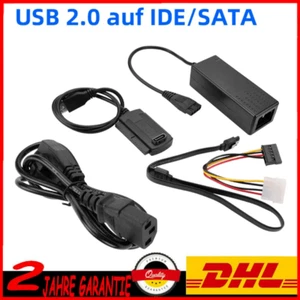 USB auf IDE + SATA Adapter für 2,5" & 3,5" HDD SSD Festplatten Festplatte 480Mbs - Bild 1 von 24
