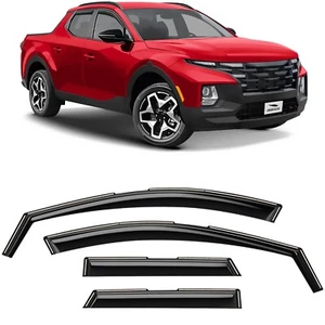 Sun Rain Visors Wind Rain Guards for 22-25 Hyundai Santa Cruz SHATTERPROOF - Foto 1 di 8