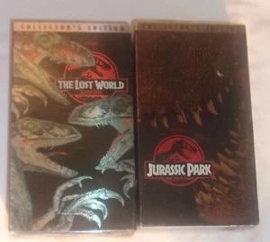 JURASSIC PARK AND THE LOST WORLD COLLECTOR EDITION VHS BOX SETS NEW SEALED - Picture 1 of 4
