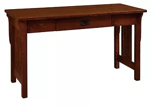 Amish Mission Writing Computer Desk Student Home Office Furniture Solid Wood - Picture 1 of 2