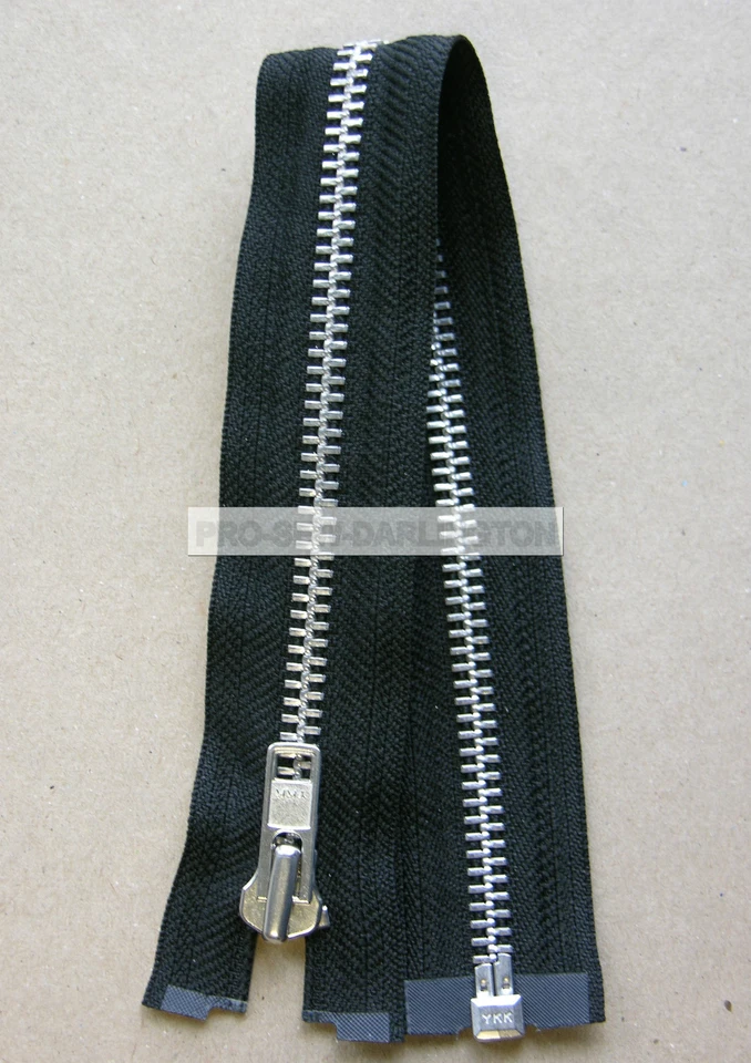 YKK HEAVY DUTY ZIP METAL TEETH CHUNKY OPEN ENDED ( CHOICE OF LENGTHS )