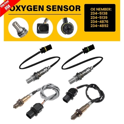 Juego de 4 sensores de oxígeno O2 para BMW 2008 2009 2010 135I 335I 3,0 L L L6 turboalimentado Foto 1 de 4