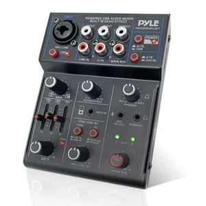 Wireless 3 Channel DJ Mixer USB Audio Interface Bluetooth Music Streaming - Picture 1 of 9