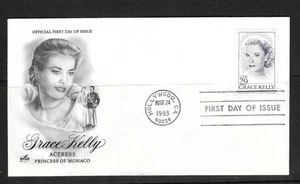USA SC # 2749 Grace Kelly  FDC . Artcraft Cachet - Picture 1 of 1